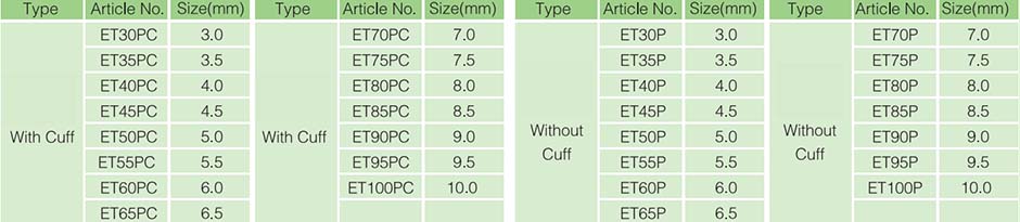 Endotracheal Tube Standard